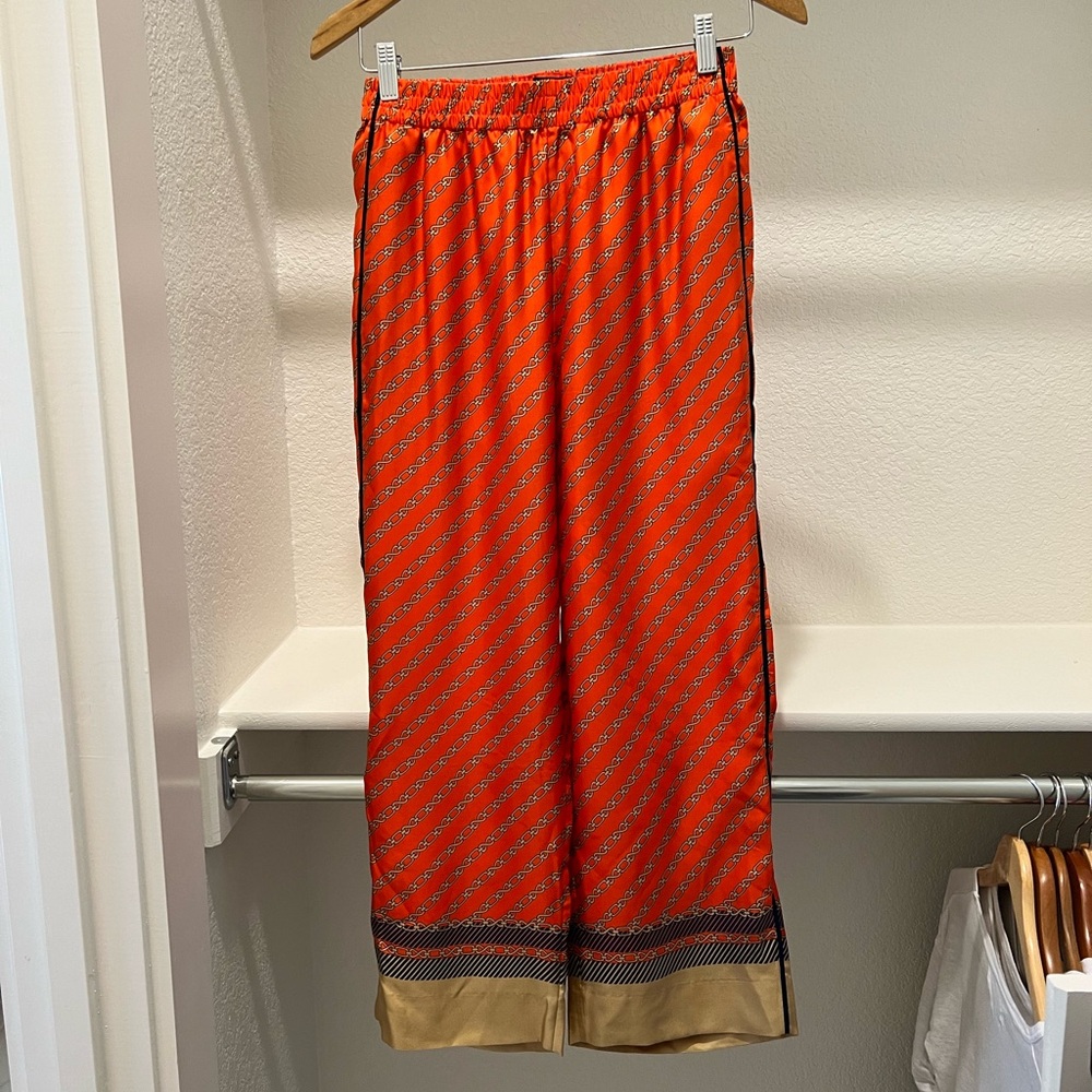 J. Crew Printed Silk Pants